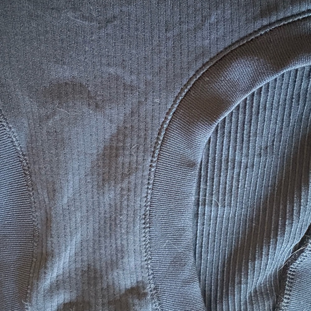 Athleta Navy Ribbed Racerback Top - Picture 3 of 3